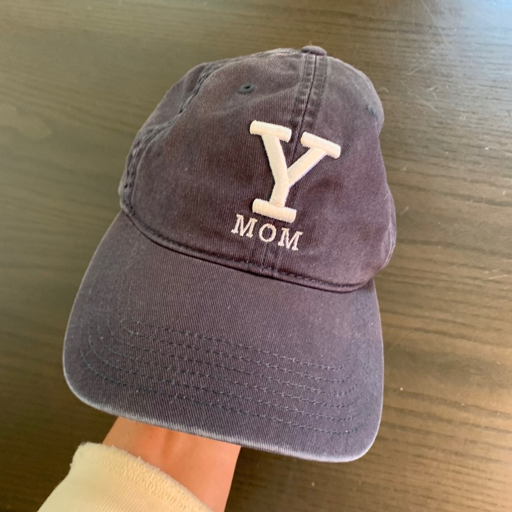 Yale University Mom Hat Navy Blue Cotton Adjustable Baseball Cap Hat Ivy League
